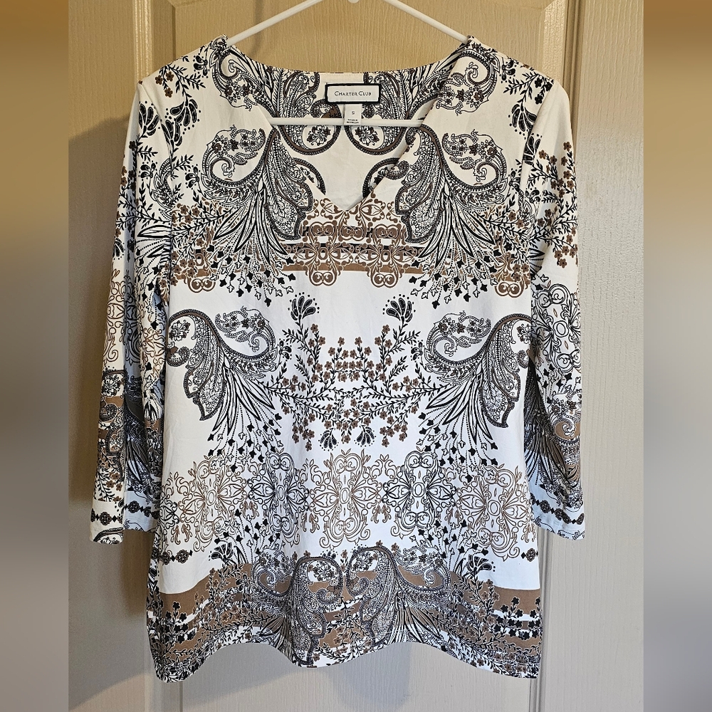 Charter Club Small Long Sleeve Blouse. Amazingly‎ Soft!!